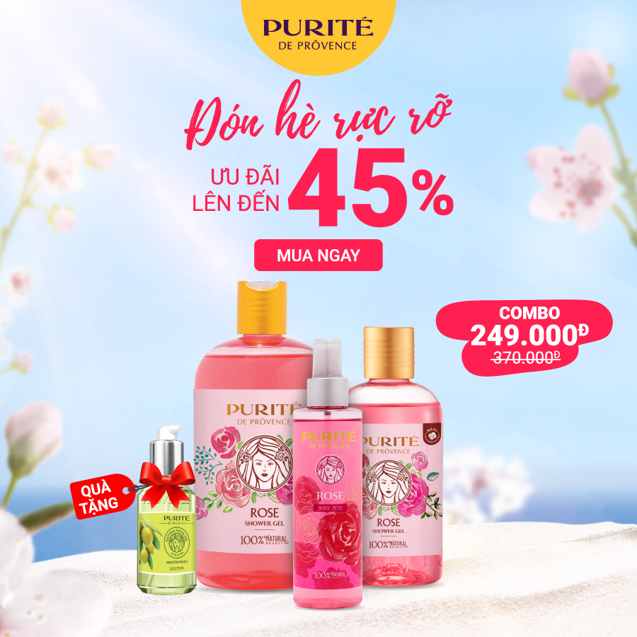 PURITE: Chương trình đón hè rực rỡ, ưu đãi lên đến 45% - COMBO 249K