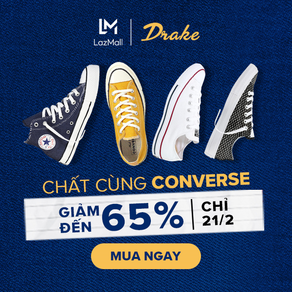 Converse: Giảm đến 65% + quà tặng cực hấp dẫn