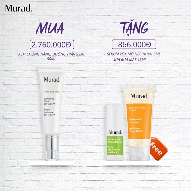 HỐNG NẮNG, DƯỠNG TRẮNG DA, NGĂN NGỪA LÃO HÓA