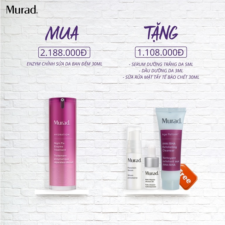 Khuyến mãi hấp dẫn khu mua Enzym chỉnh sửa da ban đêm Night Fix Enzyme Treatment (30ml)