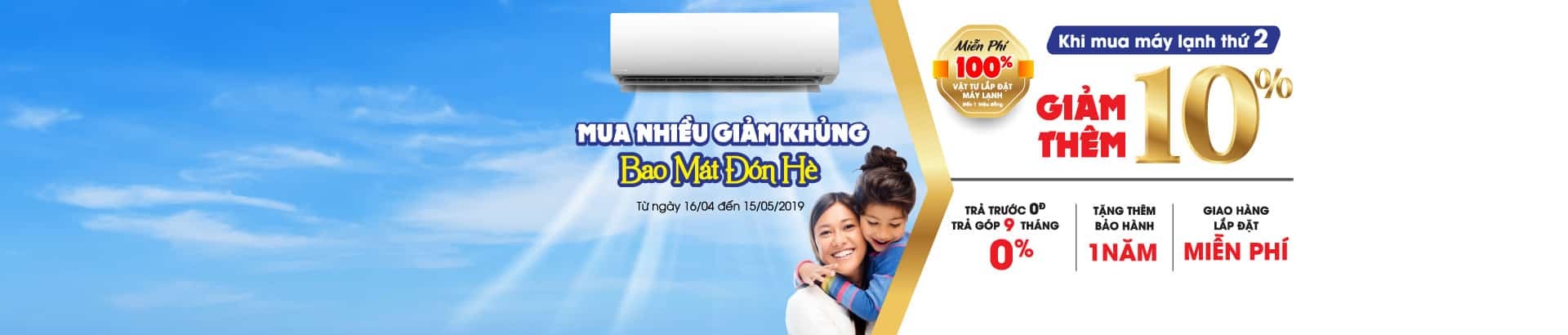 Mua máy lạnh giảm giá sốc
